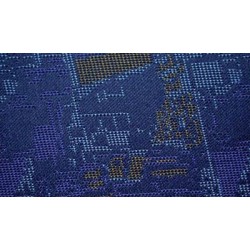 Tissu origine pour citroën berlingo couleur bleu/or