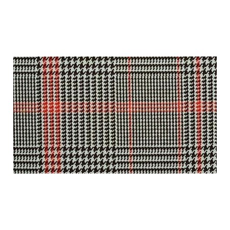 Tissu origine pour fiat 500 couleur noir blanc rouge