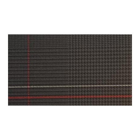 Tissu origine pour fiat 500 couleur noir anthracite rouge