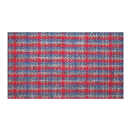 Tissu origine pour renault 5 couleur rouge/bleu